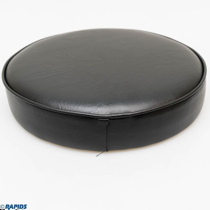 Replacement Barstool Button Top Black Cushion 15 Diameter